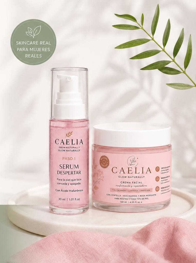 Kit Rutina CAELIA — Glow Serum + Crema Hidratante
